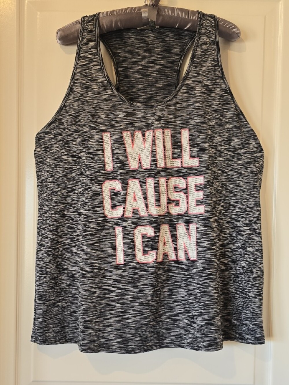 french pastry Gray Marbled Tank Top Sportwear